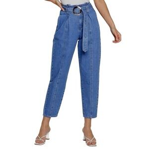 Nasty Gal Oh You Charmer Tapered Jeans Denim -Sz 2